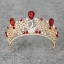 Chic / Beautiful 2017 Red Royal Blue Gold Silver Crystal Rhinestone Metal Tiara Bridal Jewelry