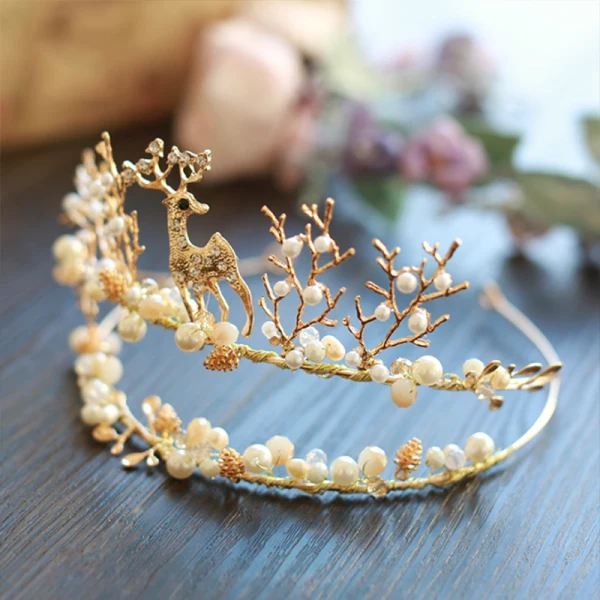 Elegant 2017 Gold Silver Rhinestone Metal Tiara Bridal Jewelry