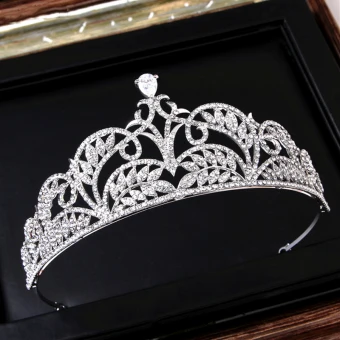 Scintillantes 2017 Argenté Cristal Faux Diamant Métal Tiare Bijoux Mariage