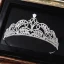 Sparkly 2017 Silver Crystal Rhinestone Metal Tiara Bridal Jewelry