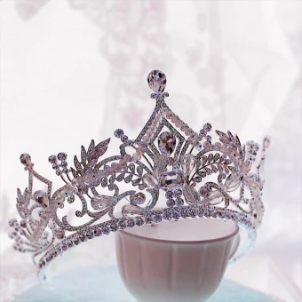 Bridal Jewelry Luxury Gorgeous 2017 Silver Crystal Rhinestone Metal Tiara
