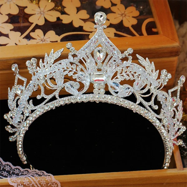 Bijoux Mariage Luxe 2017 Argenté Cristal Faux Diamant Métal Tiare