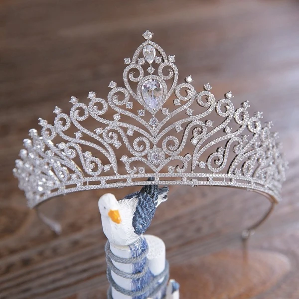 Sparkly Crystal Rhinestone Bridal Jewelry 2017 Silver Tiara
