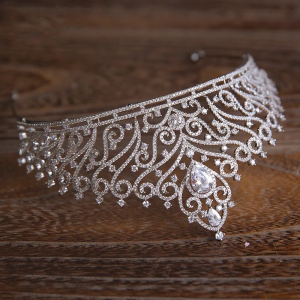 Sparkly Crystal Rhinestone Bridal Jewelry 2017 Silver Tiara