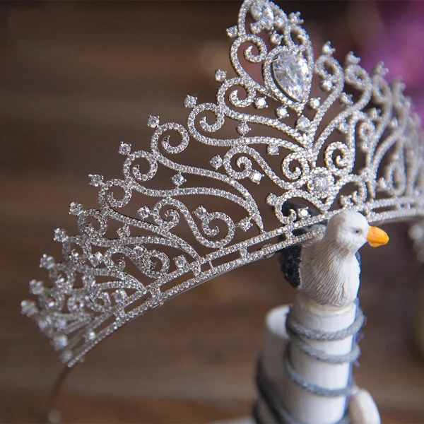 Sparkly Crystal Rhinestone Bridal Jewelry 2017 Silver Tiara