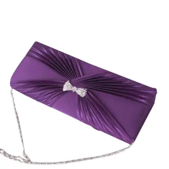 Unique Violet Pochette Perlage Faux Diamant X Strap Velour De Retour Cocktail Soirée Accessorize 2019