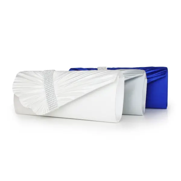 Modern / Fashion Royal Blue Clutch Bags Beading Rhinestone Velour Cocktail Party Evening Party Prom Accessories 2019