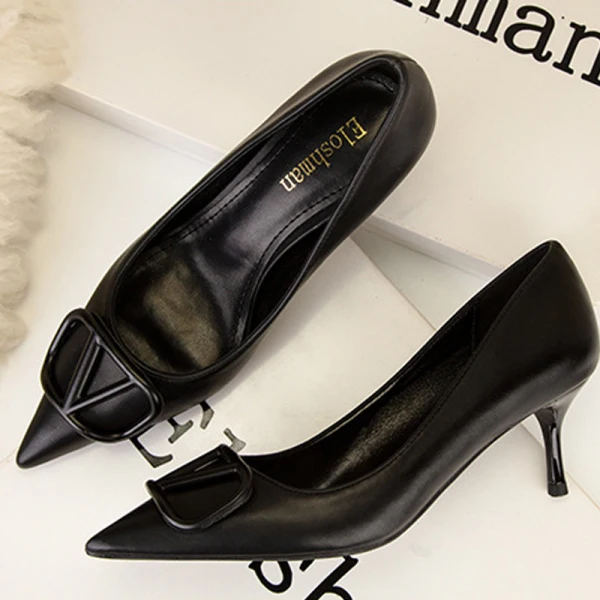 Chic / Belle Beige Promo Escarpins Talons Hauts 2022 9 cm Talons Aiguilles À Bout Pointu Escarpins