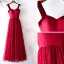 Chic / Beautiful Burgundy Prom Dresses 2019 A-Line / Princess Spotted Suede Spaghetti Straps Backless Short Sleeve Floor-Length / Long Formal Dresses