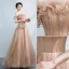 Chic / Beautiful Prom Dresses 2018 A-Line / Princess Beading Crystal Pearl Appliques V-Neck Backless Sleeveless Floor-Length / Long Formal Dresses
