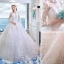 Chinese style Ivory Beading Wedding Dresses 2019 A-Line / Princess High Neck Bow Pearl Lace Flower Rhinestone Tassel Sequins 3/4 Sleeve Royal Train