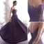 Charming Pearl Pink Starry Sky Evening Dresses  2019 A-Line / Princess Sleeveless Glitter Satin Spaghetti Straps Backless Floor-Length / Long Formal Dresses
