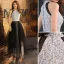 Modern / Fashion Black Evening Dresses  2019 A-Line / Princess Scoop Neck Sequins Sleeveless Floor-Length / Long Formal Dresses
