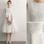 Elegant Ivory Homecoming Graduation Dresses 2019 A-Line / Princess Scoop Neck Tassel 3/4 Sleeve Tea-length Formal Dresses