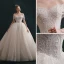 Luxury / Gorgeous Ivory Wedding Dresses 2021 Ball Gown Off-The-Shoulder Beading Lace Flower Short Sleeve Backless Royal Train Wedding