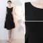 Modest / Simple Black Homecoming 2019 Graduation Dresses A-Line / Princess Scoop Neck Sleeveless Backless Knee-Length Formal Dresses
