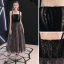 Fine Svart Homecoming Graduation Kjoler 2019 Prinsesse Spaghettistropper Uten Ermer Ryggløse Te-lengde Formelle Kjoler