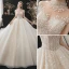 Modest / Simple Silver Prom Dresses 2018 A-Line / Princess Sweetheart Backless Sleeveless Floor-Length / Long Formal Dresses