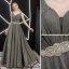 Charmant Silber Abendkleider 2019 A Linie Ärmellos Glanz Polyester Perle Strass Stoffgürtel V-Ausschnitt Rückenfreies Lange Festliche Kleider