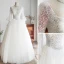 Elegante Ivory / Creme Brautkleider / Hochzeitskleider 2019 Ballkleid Eckiger Ausschnitt Perlenstickerei Pailletten Glockenhülsen Rückenfreies Lange