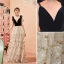 Modern / Fashion Black Evening Dresses  2019 A-Line / Princess V-Neck Lace Sequins Star Suede Bow Sleeveless Floor-Length / Long Formal Dresses