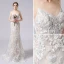 Chic / Beautiful Red Prom Dresses 2018 A-Line / Princess Crystal Beading Appliques Off-The-Shoulder Backless Short Sleeve Floor-Length / Long Formal Dresses