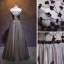 Elegant Black Prom Dresses A-Line / Princess Off-The-Shoulder Beading Crystal Appliques Short Sleeve Backless Bow Floor-Length / Long Formal Dresses