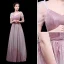 Charmig Gradient-Färg Godis Rosa Aftonklänningar 2019 Prinsessa V-Hals Glittriga / Glitter Polyester Korta ärm Halterneck Långa Formella Klänningar