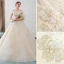 Charmant Ivory / Creme Brautkleider / Hochzeitskleider 2019 A Linie Off Shoulder Perlenstickerei Perle Applikationen Spitze Blumen Kurze Ärmel Rückenfreies Kapelle-Schleppe