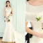 Modern / Fashion Ivory Evening Dresses  2019 Trumpet / Mermaid Scoop Neck Sleeveless Bow Backless Court Train Formal Dresses