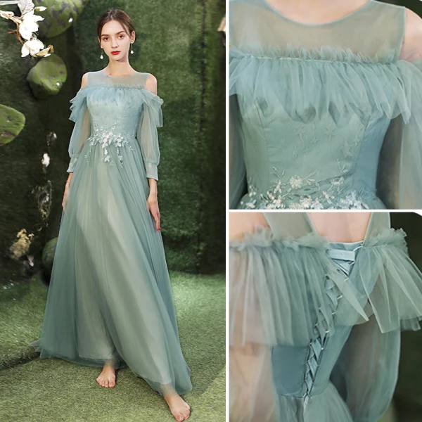 Sexy Ivoire Robe De Fete 2018 Princesse Rayé Bretelles Spaghetti Sans Manches Courte Robe De Ceremonie