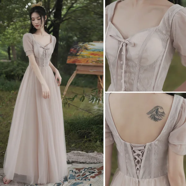 Chic / Belle Bleu Marine Robe De Soirée 2018 Trompette / Sirène Paillettes V-Cou Dos Nu Sans Manches Longue Robe De Ceremonie