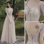 Chic / Belle Bleu Marine Robe De Soirée 2018 Trompette / Sirène Paillettes V-Cou Dos Nu Sans Manches Longue Robe De Ceremonie