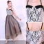 Flotte Sorte Homecoming Graduation Kjoler 2019 Prinsesse Spaghetti Straps Sløjfe Med Blonder Blomsten Ærmeløs Halterneck Ankel Længde Kjoler
