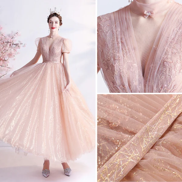 Sexy Noire Robe De Soirée 2018 Trompette / Sirène Paillettes Bretelles Spaghetti Dos Nu Sans Manches Longue Robe De Ceremonie