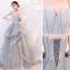 Modern / Fashion Sage Green Silver Prom Dresses 2019 A-Line / Princess Spaghetti Straps Lace Flower Sleeveless Backless Cascading Ruffles Floor-Length / Long Formal Dresses