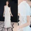 Modern / Fashion Ivory Evening Dresses  2019 Halter Sleeveless Backless Cascading Ruffles Ankle Length Formal Dresses