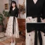 Fashion Black Homecoming Star Bow Graduation Dresses 2021 A-Line / Princess V-Neck 1/2 Sleeves Tea-length Formal Dresses