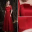 Charming Burgundy Prom Dresses 2021 A-Line / Princess Scoop Neck Beading Sequins Short Sleeve Backless Floor-Length / Long Prom Formal Dresses