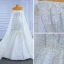 High End Weiß Brautkleider / Hochzeitskleider 2021 Meerjungfrau Bandeau Perlenstickerei Perle Pailletten Ärmellos Rückenfreies Königliche Schleppe Hochzeit