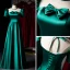 Vintage / Retro Dark Green Satin Prom Dresses 2021 A-Line / Princess Scoop Neck Short Sleeve Backless Bow Floor-Length / Long Prom Formal Dresses