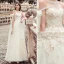 Modern / Fashion Champagne Evening Dresses  2019 A-Line / Princess Scoop Neck Pearl Lace Flower Sequins Sleeveless Backless Floor-Length / Long Formal Dresses