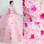 Chic / Beautiful Flower Fairy Candy Pink Prom Dresses 2019 A-Line / Princess Strapless Appliques Sleeveless Backless Bow Floor-Length / Long Formal Dresses