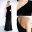 Chic / Beautiful Black Evening Dresses  2019 Trumpet / Mermaid Suede One-Shoulder Sleeveless Backless Floor-Length / Long Formal Dresses