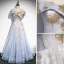 Simple Bleu Roi de retour Robe De Graduation 2018 Princesse Perlage épaules Manches Courtes Courte Robe De Ceremonie