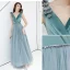 Chic / Beautiful Jade Green Evening Dresses  2019 A-Line / Princess Suede V-Neck Lace Flower Sleeveless Backless Floor-Length / Long Formal Dresses