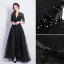Elegant White Wedding Dresses 2018 Ball Gown Lace Flower Scoop Neck Pierced Cascading Ruffles 1/2 Sleeves Floor-Length / Long Wedding