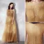 Classy Gold Evening Dresses  2019 A-Line / Princess Ruffle Scoop Neck Beading Lace Flower Appliques Sleeveless Floor-Length / Long Formal Dresses
