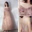 Chic / Beautiful Pearl Pink Evening Dresses  2019 A-Line / Princess Spaghetti Straps Beading Appliques Lace Flower Sequins Sleeveless Backless Floor-Length / Long Formal Dresses