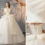 Elegant Ensfarget Elfenben Brudekjoler 2019 Prinsesse Strapless Uten Ermer Ryggløse Buste Lange